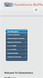 Mobile Screenshot of chemogenicsbiopharma.com