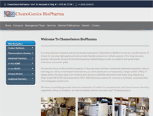 Tablet Screenshot of chemogenicsbiopharma.com